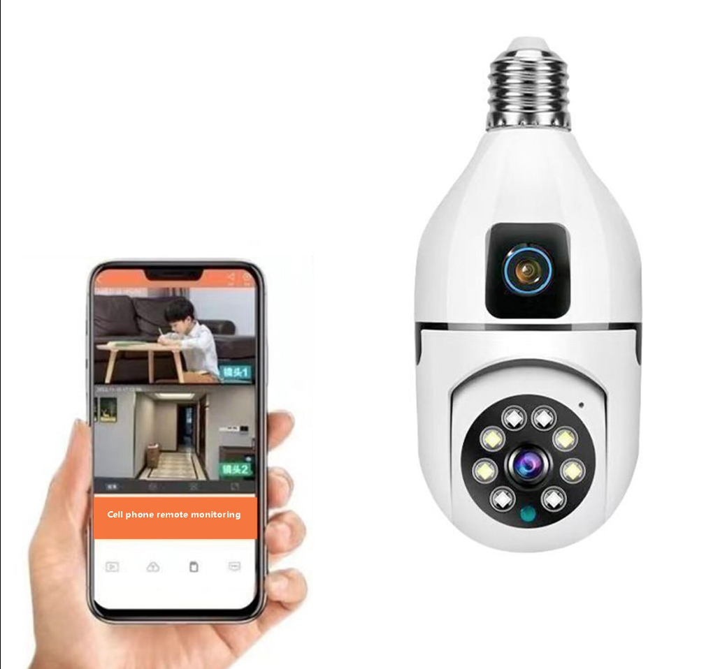 CMR 40 Çift Kameralı 4K FULL HD Hareket Sensörlü Wifi Bağlantılı 360 Derece Başlıklı Güvenlik Kamerası 