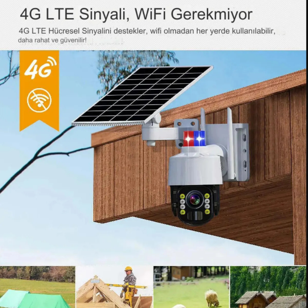 CMR47 1080P Full HD Hareket Sensörlü Gece Görüşlü Akıllı Güvenlik Sistemli Güvenlik Kamerası  