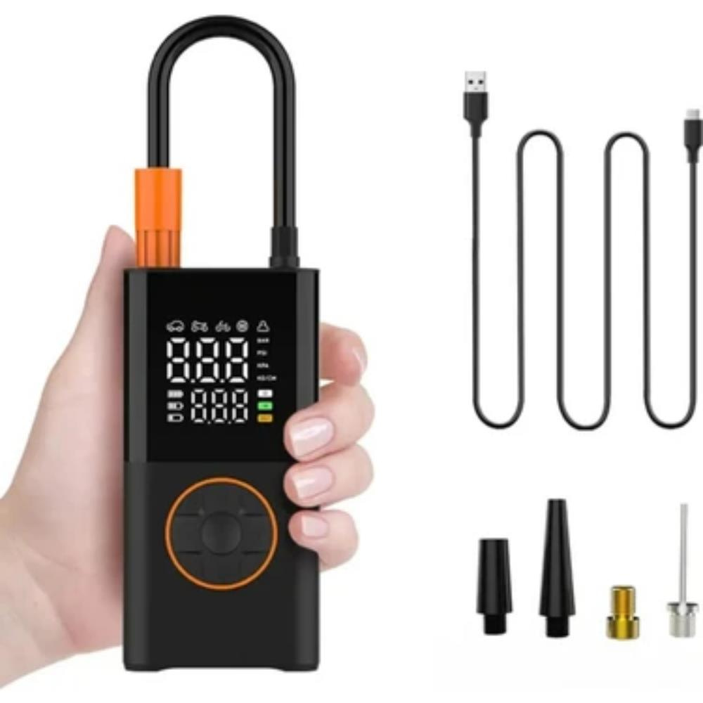 CZK DC 02 Şarjlı Elektrikli Kablolu/Kablosuz Hava Pompası – Araba, Bisiklet, Lastik & Top Pompası 