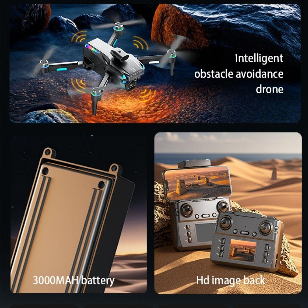 D9 Drone,Fırçasız Motorlu,90° Elektrikli Kamera, Tek Tuş Kalkış–İniş LED Işıklı 4K Akıllı Drone 
