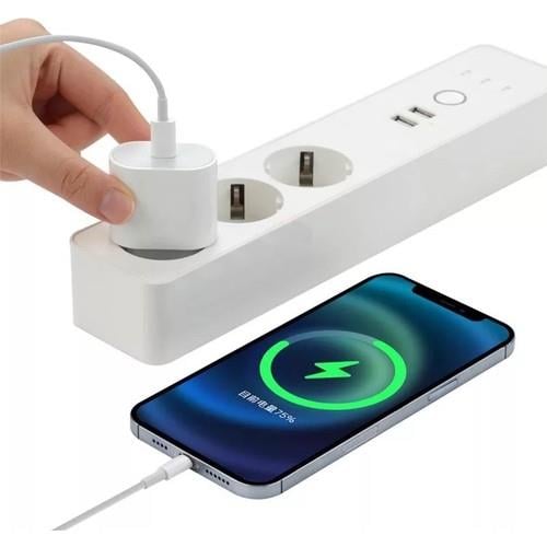 Deppo Trend Apple iPhone 14/13/12/11/X/8/7/Plus ve Tüm Iphone Serilere Uyumlu Hızlı 20W USB C Adaptör Başlık ve Kablo 