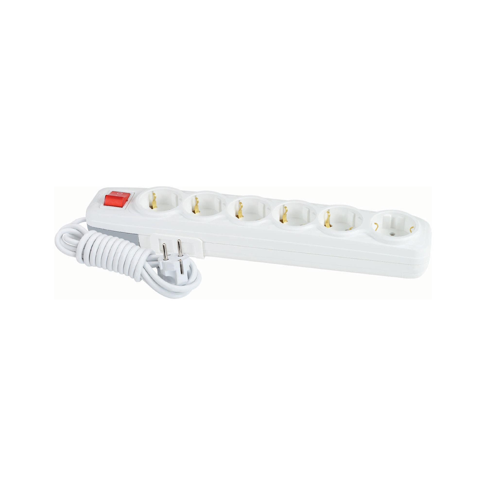 (DN 9255) 6'LI ANAHTARLI GRUP PRİZ 2 METRE  