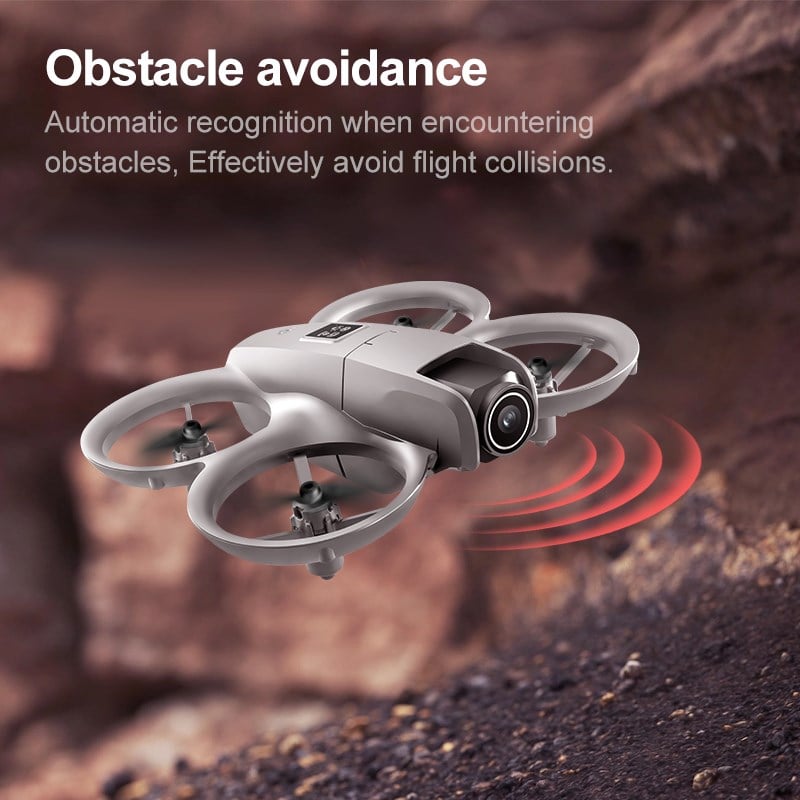 Gri T1 Mini Drone HD Kameralı  360° Dönüşlü taşınabilir Kompakt Drone 