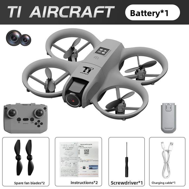 Gri T1 Mini Drone HD Kameralı  360° Dönüşlü taşınabilir Kompakt Drone 