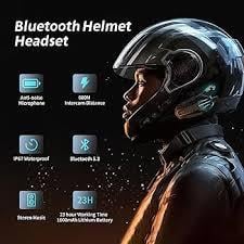 Helmet bluetooth headset wıth lıghts  