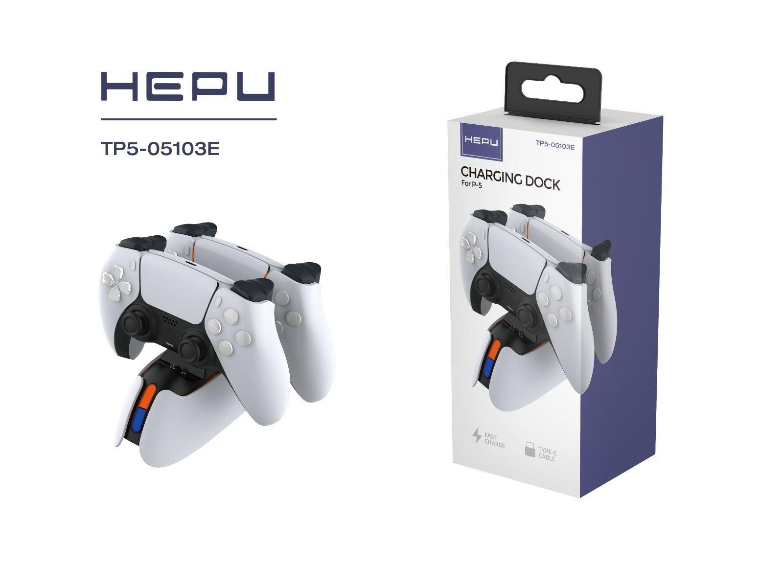 Hepu PS5 Oyun Kolu Şarjı, akıllı göstergeli şarj standı 