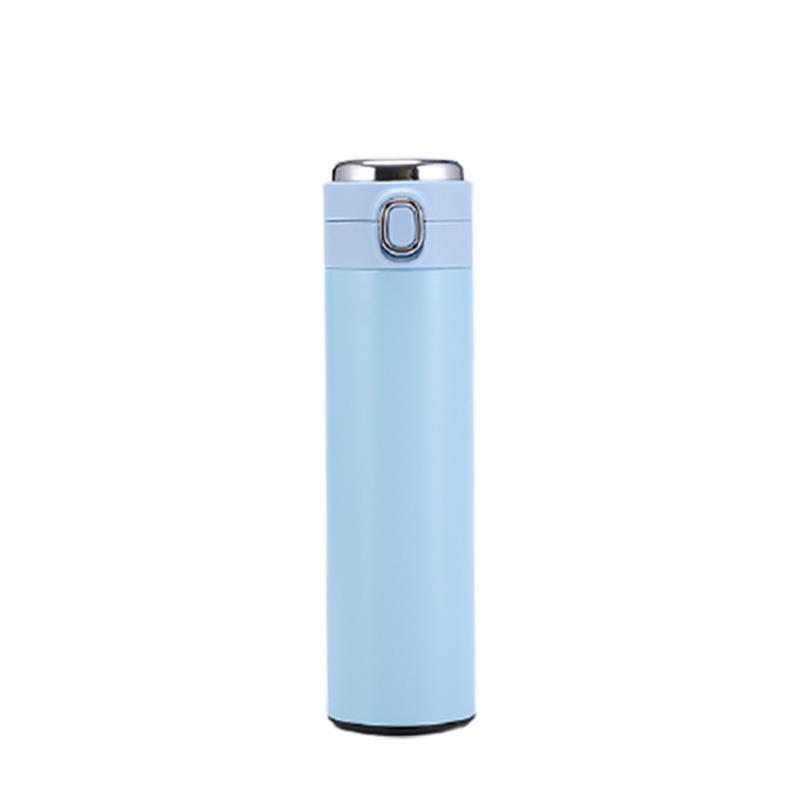 HZL 500ml 6 Saat Sıcaklık Koruyan Dijital Göstergeli Termos Çelik, Özel Ağızlıklı Termos