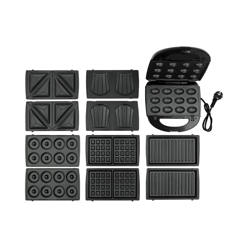 HZL 6 sı 1 arada Tost Makinası, Donut, Waffle, Ceviz Kurabiye, Sandviç Aparatlı Makina 