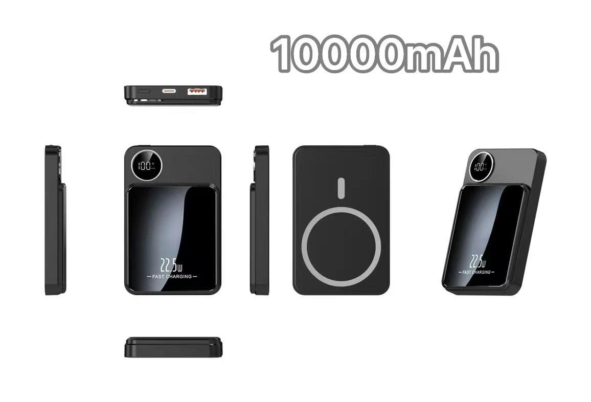 HZL 6000 Mah 22.5w Led Göstergeli Wireless Powerbank Siyah Pb-46 