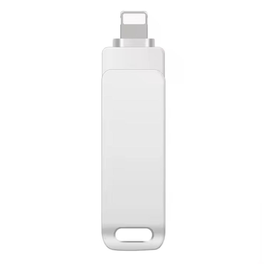 iPhone Uyumlu USB Flash Bellek Çift Girişli OTG Hafıza iOS Lightning ve USB Bağlantılı 