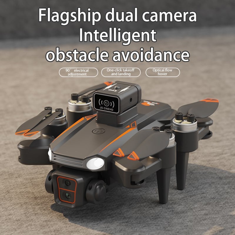 JS22PRO Drone,4K Uzaktan Kumandalı, Fırçasız motorlu 360 Roll Özellikli , Çift lens Korumalı Drone 
