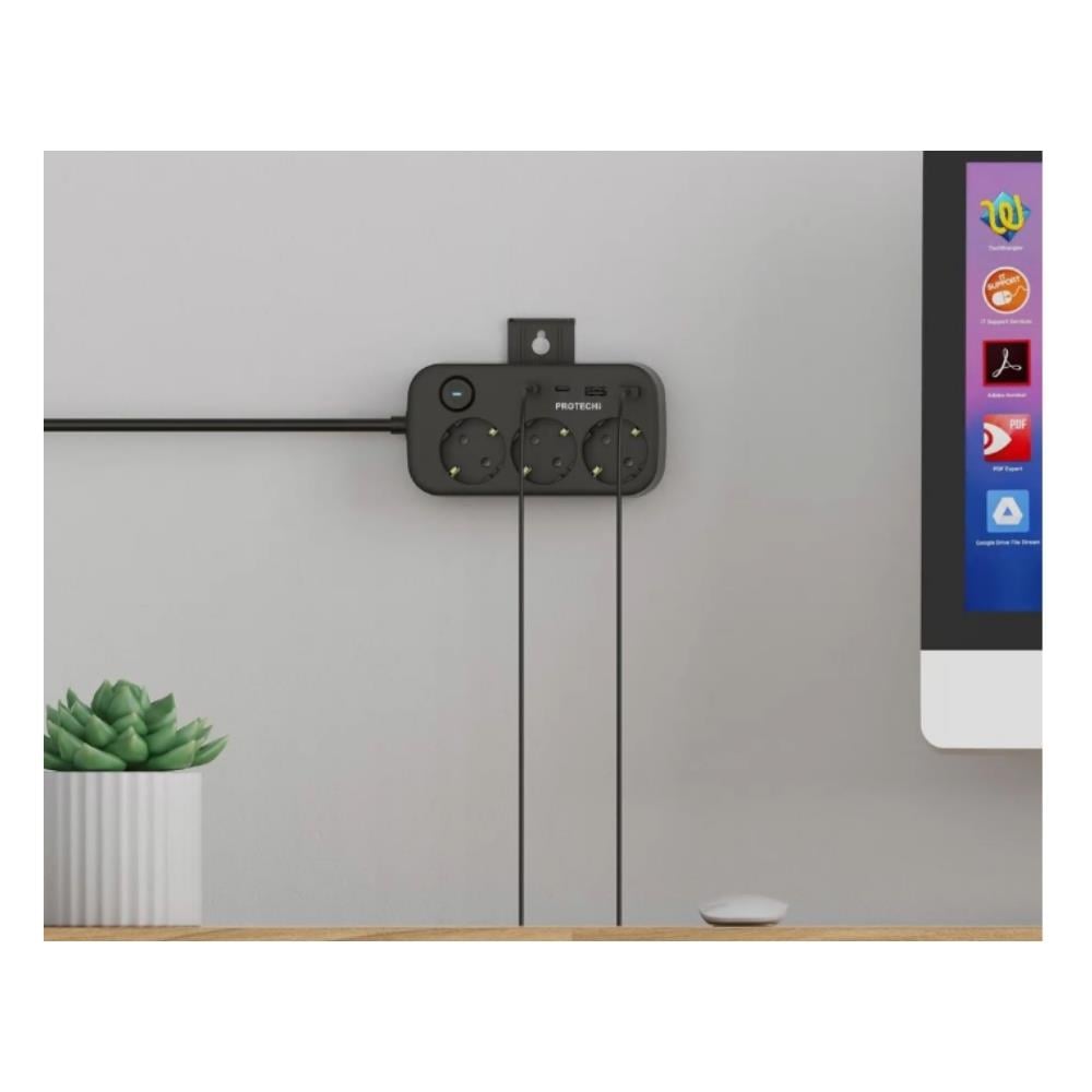 LP763A Akıllı Priz, Çift USB Girişli, Güvenlik Kapaklı, Dayanıklı ve Şık Tasarım | HZLSTORE 