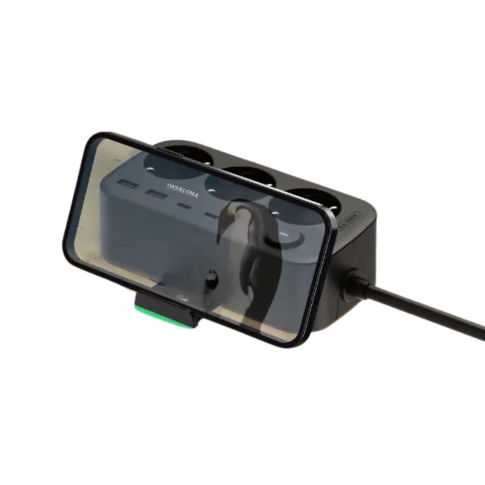 LP763A Akıllı Priz, Çift USB Girişli, Güvenlik Kapaklı, Dayanıklı ve Şık Tasarım | HZLSTORE 