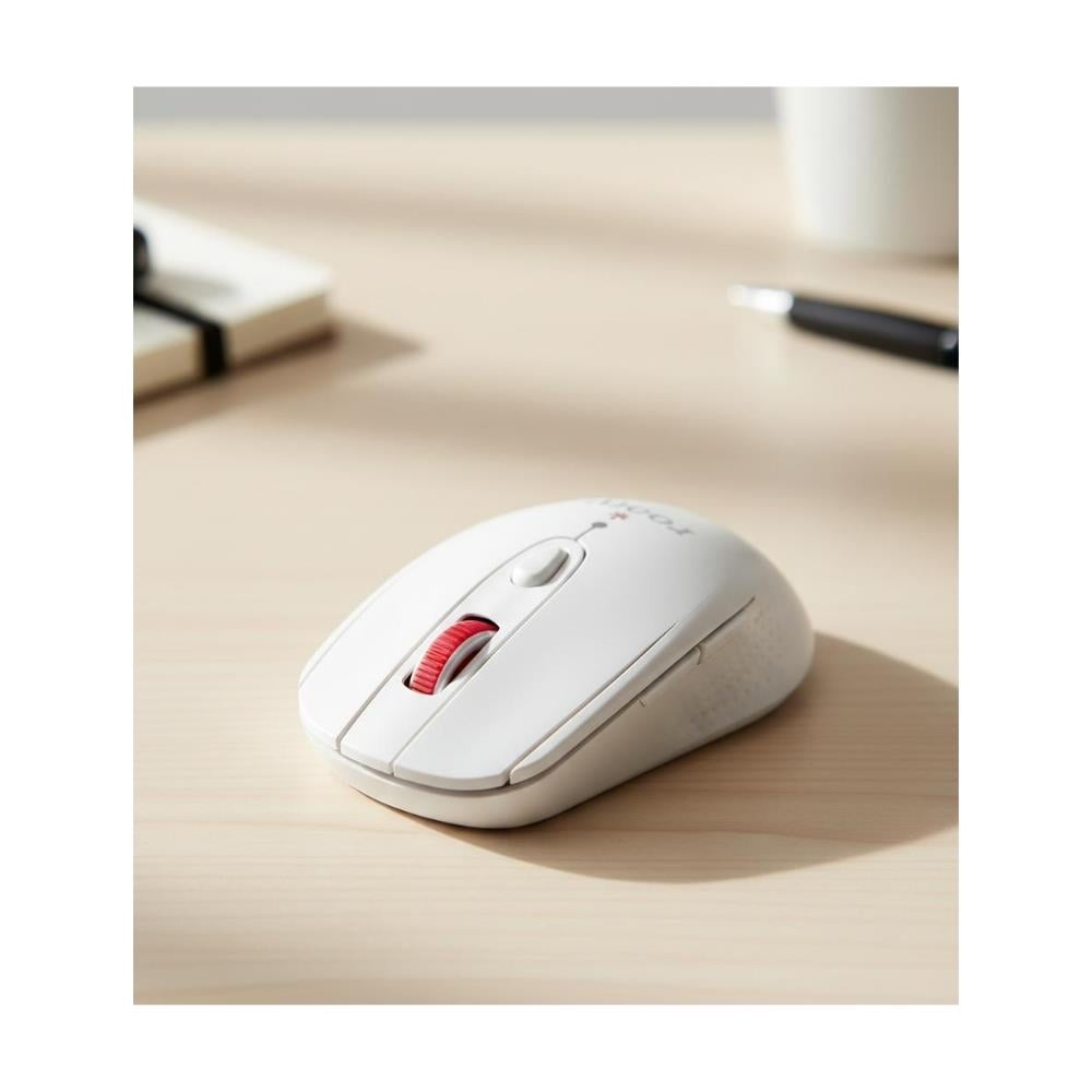Rooty Sessiz Tıklamalı Kablosuz Mouse - Ergonomik Şık Tasarım, 1600 DPI Yüksek Hassasiyetli Optik Fare 