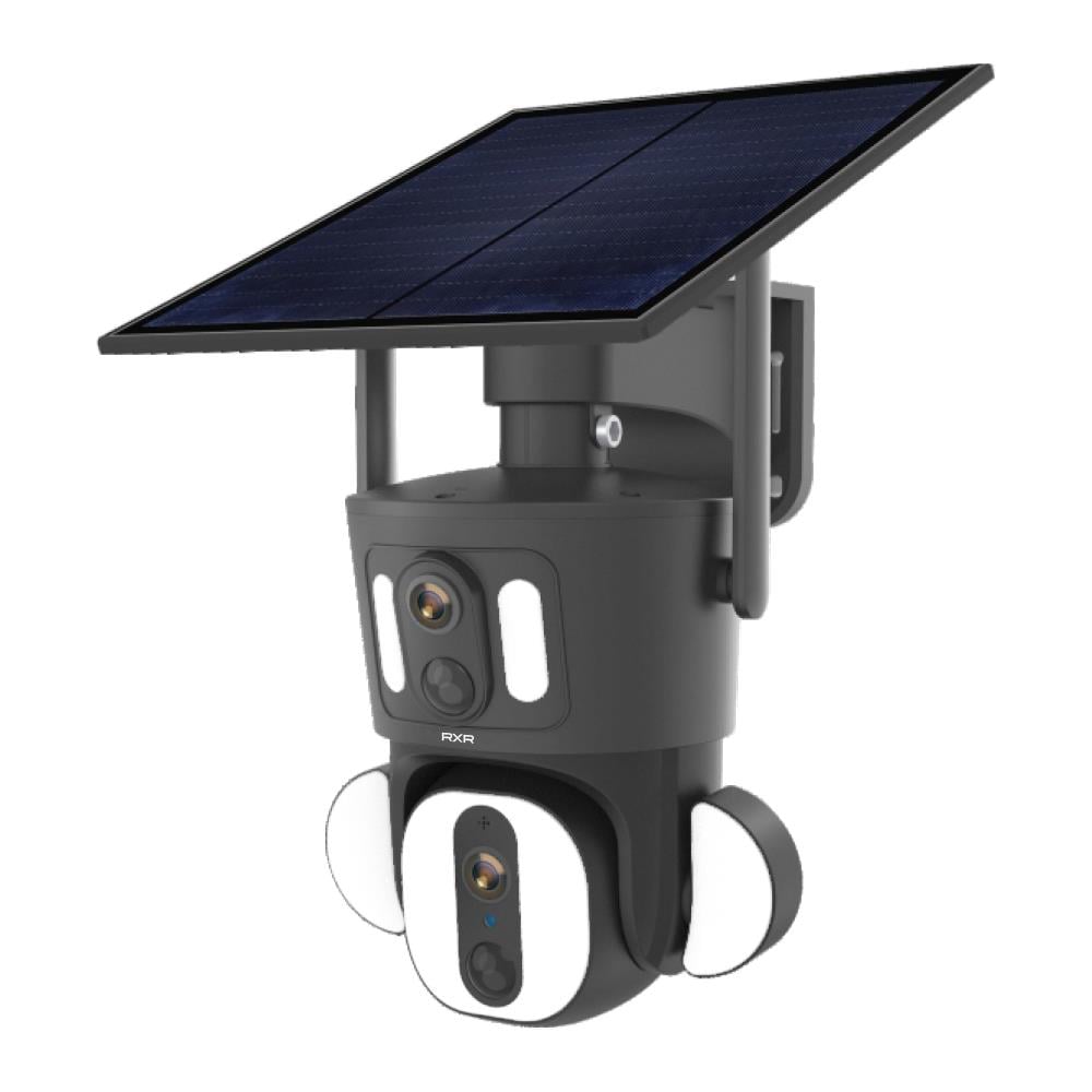 RXR C18 Çift Lensli Gece Görüşlü 4G Sim Kartlı Solar Panelli Güvenlik Kamerası