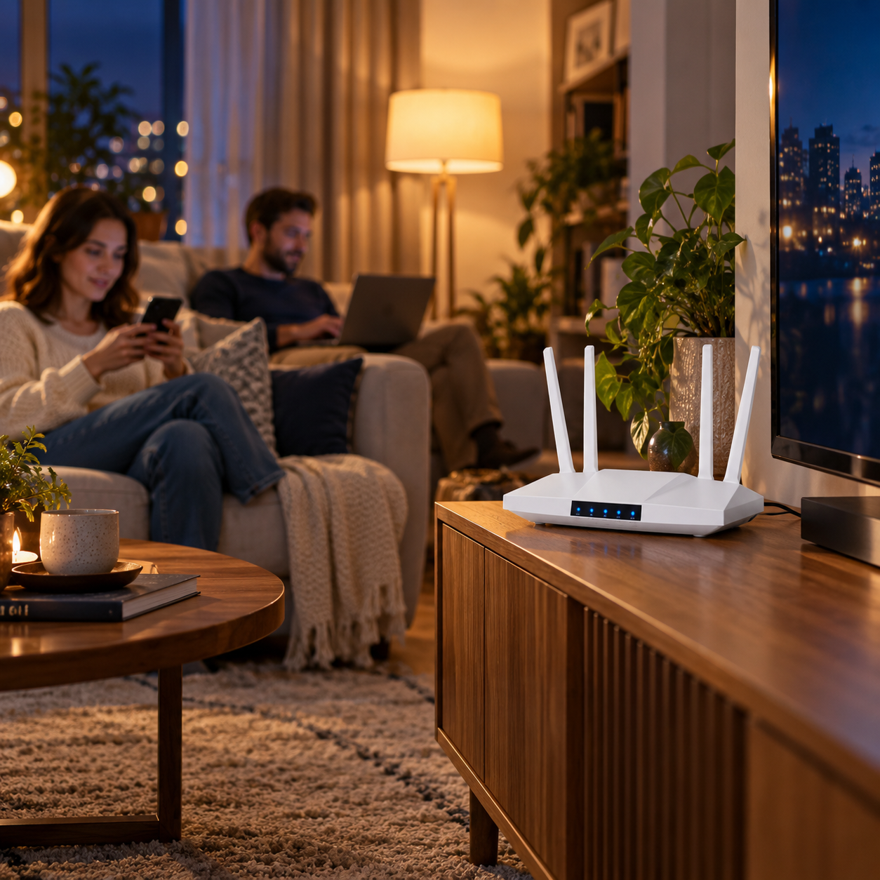 SIM Kartlı 4G LTE Taşınabilir Wi-Fi Router | 300 Mbps, 4000 mAh Batarya 