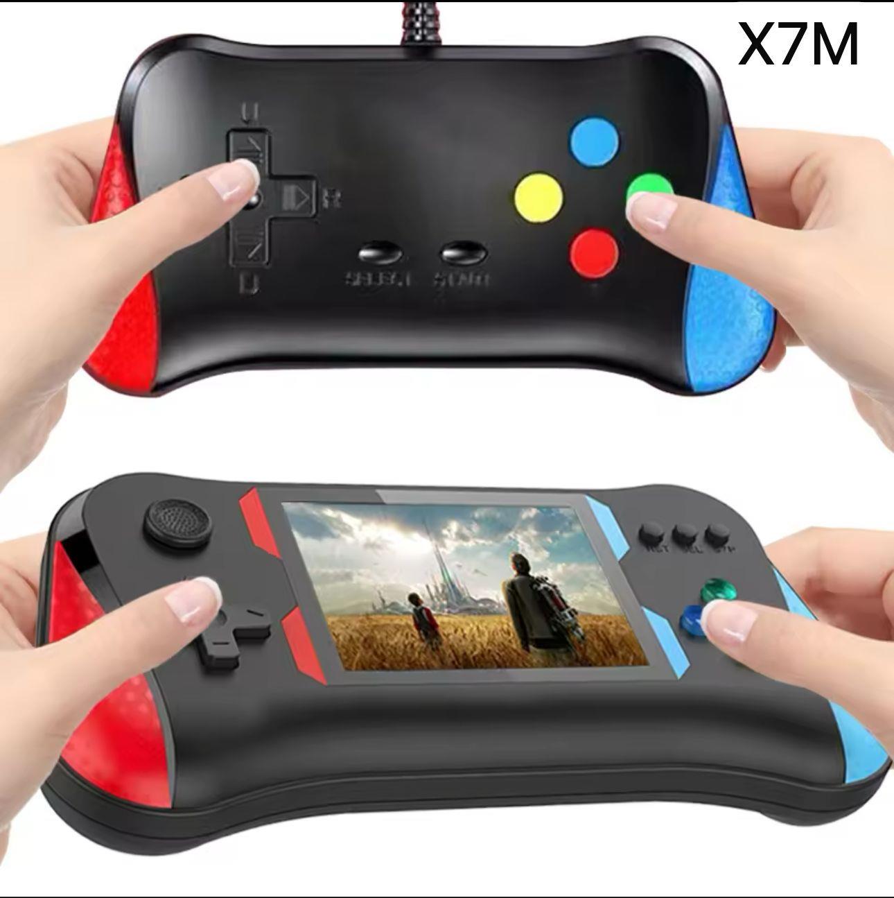 SUP X7M Çift Kollu Portatif Nostaljk 1000+ Oyun Oyun Konsolu 