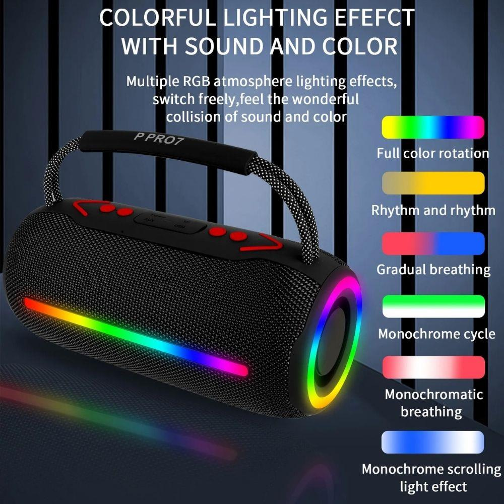 TG-663 Bluetooth Hoparlör, Kablosuz Taşınabilir Ses Bombası, Su Geçirmez ve Güçlü Bass 
