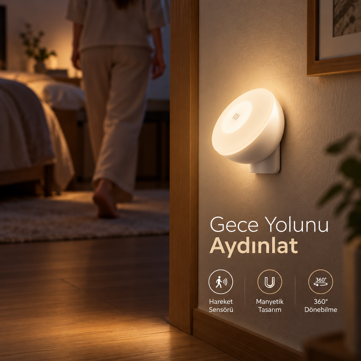 Xiaomi Mi Hareket Sensörlü Gece Lambası 2 Activated Night Light 2 