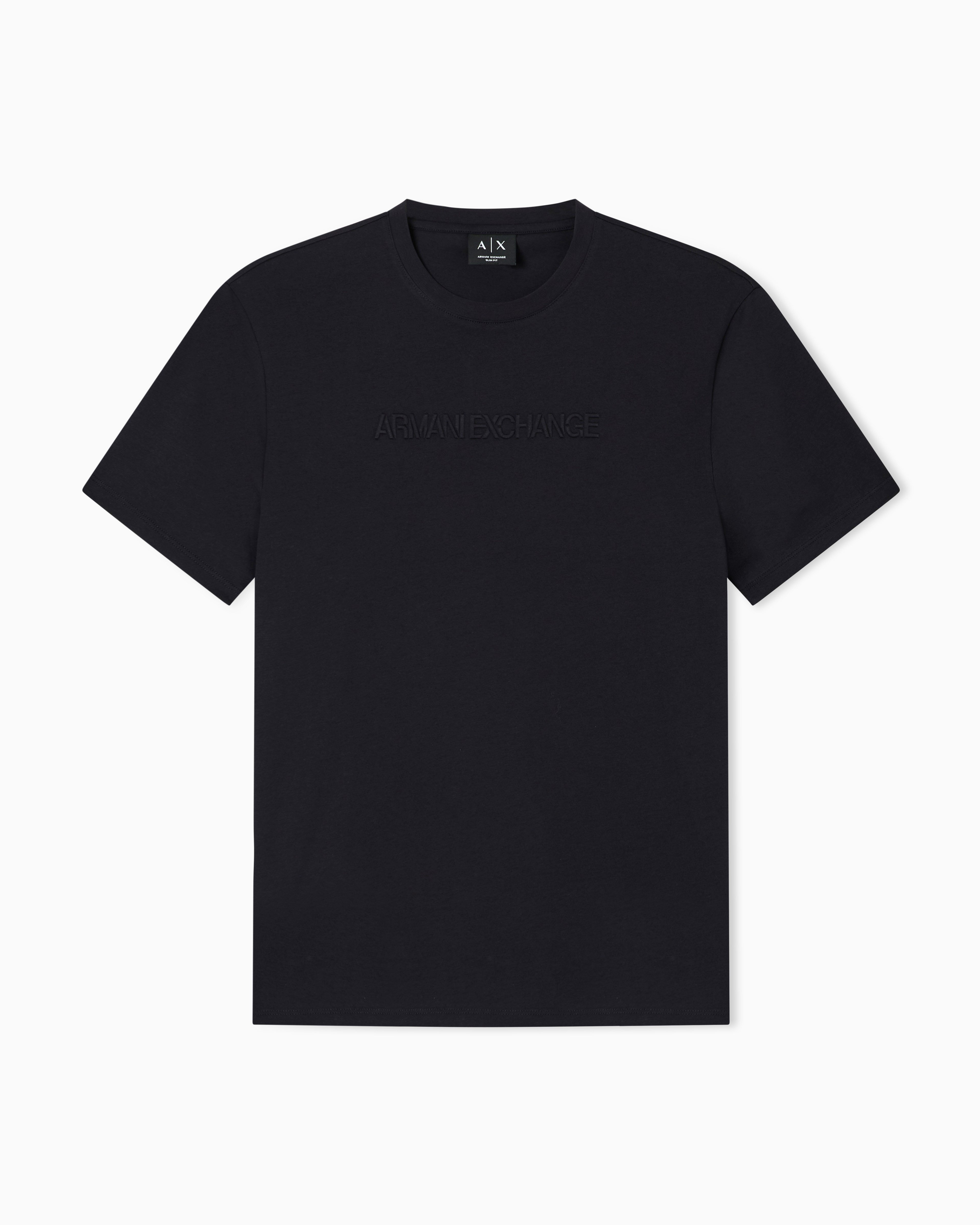 Armani Exchange Armani Exchange Erkek Kısa Kol Bisiklet Yaka Pamuklu Düz Lacivert T-Shirt XM002467 AF10356-UB101