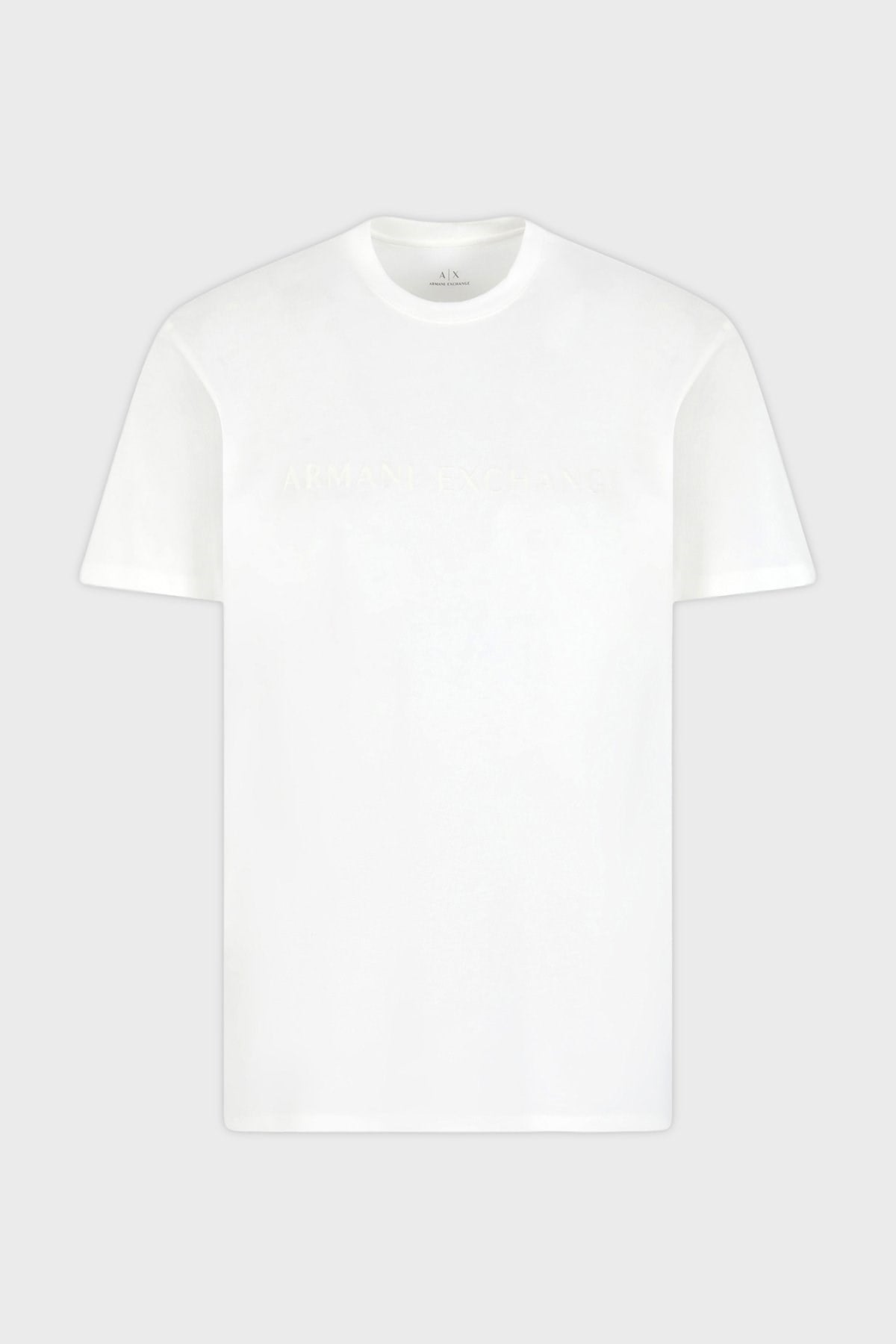 Armani Exchange Armani Exchange Erkek Kısa Kol Bisiklet Yaka Pamuklu Düz Beyaz T-Shirt XM002467 AF10356-U0009