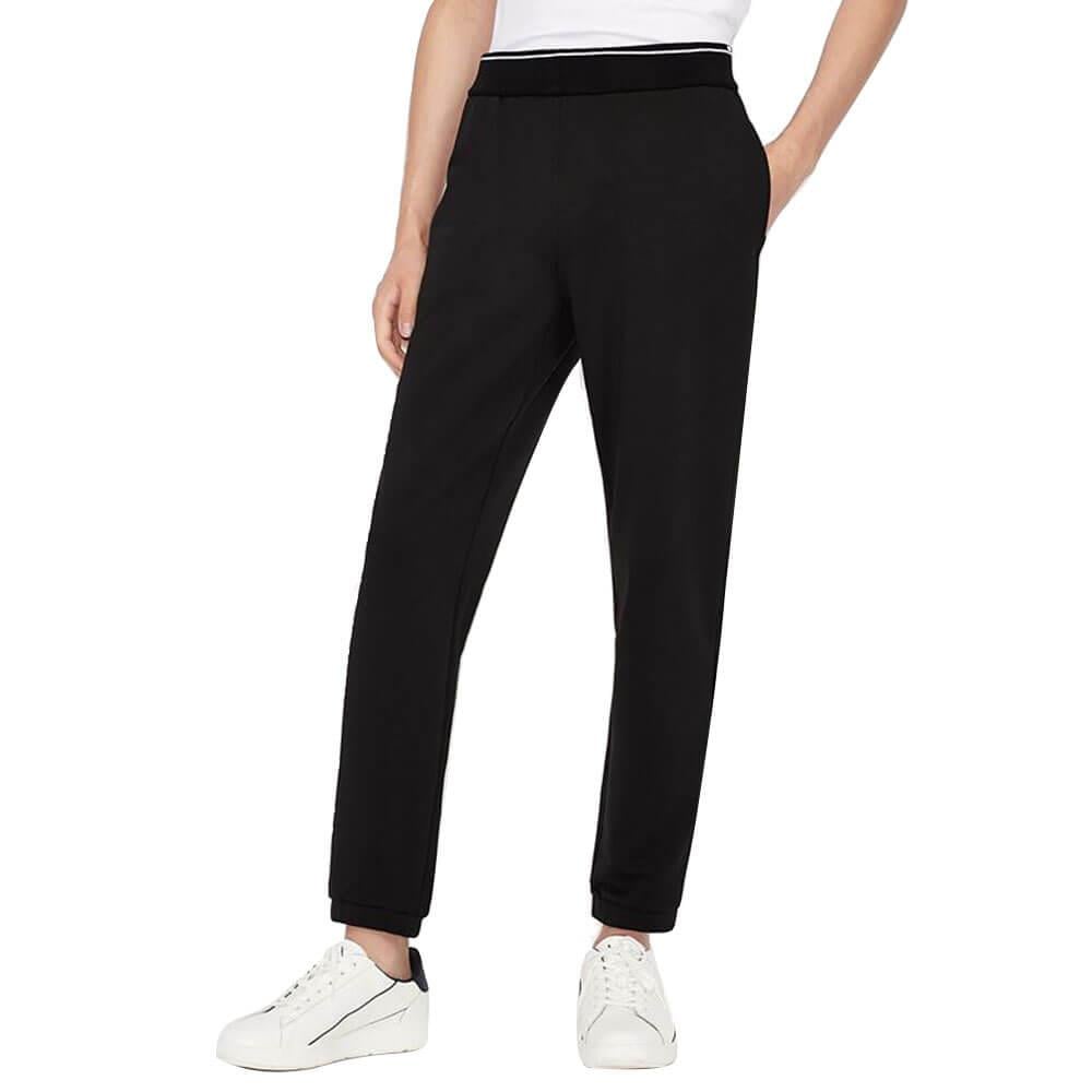 Armani Exchange Armani Exchange Erkek Dokuma Kumaş  Normal Bel  Düz Model Siyah Pantolon 8NZP82 ZJH3Z-1200
