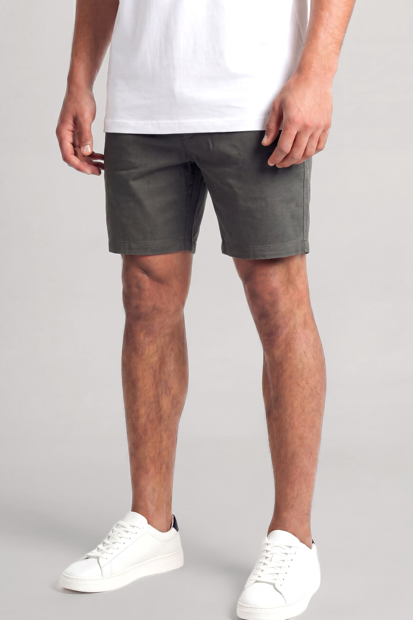 Armani Exchange Armani Exchange Erkek Düğme Kapama Normal Bel Kısa Boy Cep Detay Gri Şort XM002806 AF22642-U8144