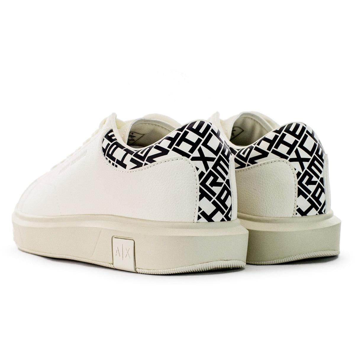 ARMANI EXCHANGE Armani Exchange Erkek Rahat ve Düz Taban Arkası Logo Desenli Krem Sneaker XUX123 XV761-N480