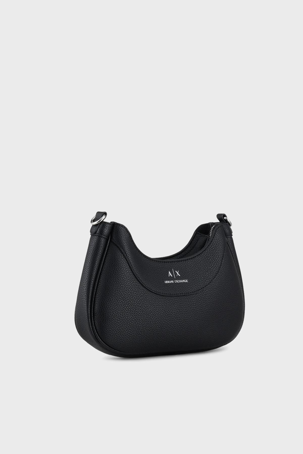 Armani Exchange Armani Exchange Kadın Askısı Çıkarılabilir Marka Logolu Sade ve Şık Siyah Omuz Çantası 942883 CC783-00020