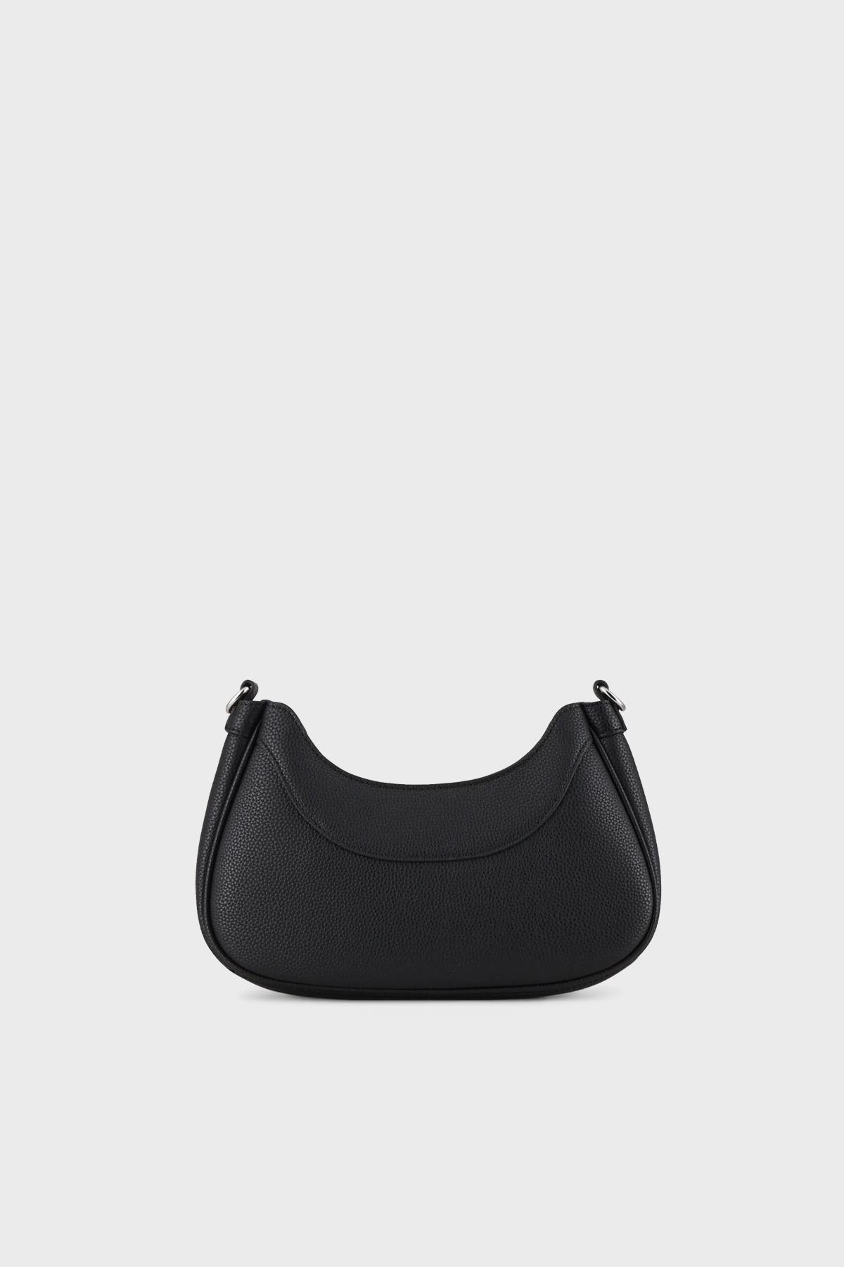 Armani Exchange Armani Exchange Kadın Askısı Çıkarılabilir Marka Logolu Sade ve Şık Siyah Omuz Çantası 942883 CC783-00020