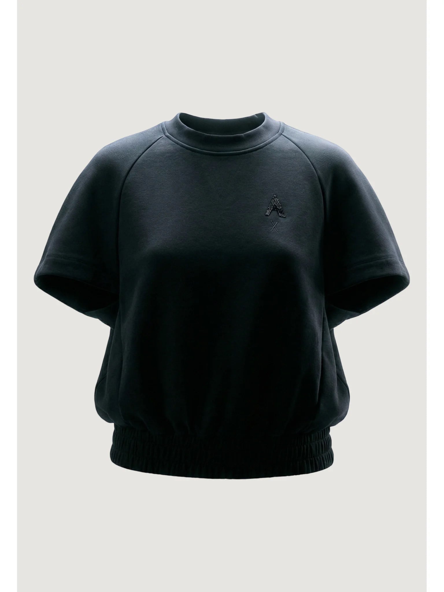Armani Exchange Armani Exchange Kadın Yuvarlak Yaka Kısa Kol Düz Regular Fit Siyah Sweatshirt XW002050 AF21298-UC001