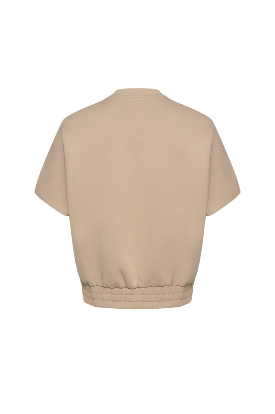 Armani Exchange Armani Exchange Kadın Yuvarlak Yaka Kısa Kol Düz Regular Fit Bej Sweatshirt XW002050 AF21298-U6223