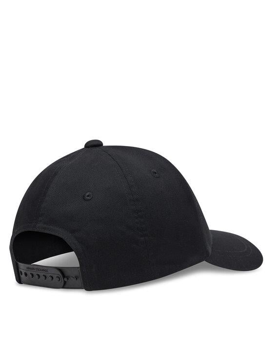 ARMANI EXCHANGE Armani Exchange Kadın %100 Pamuklu İşlemeli Logo Desenli Ayarlanabilir Tokalı Beyzbol Siyah Spor Şapka XW000957 AF13846-UC001