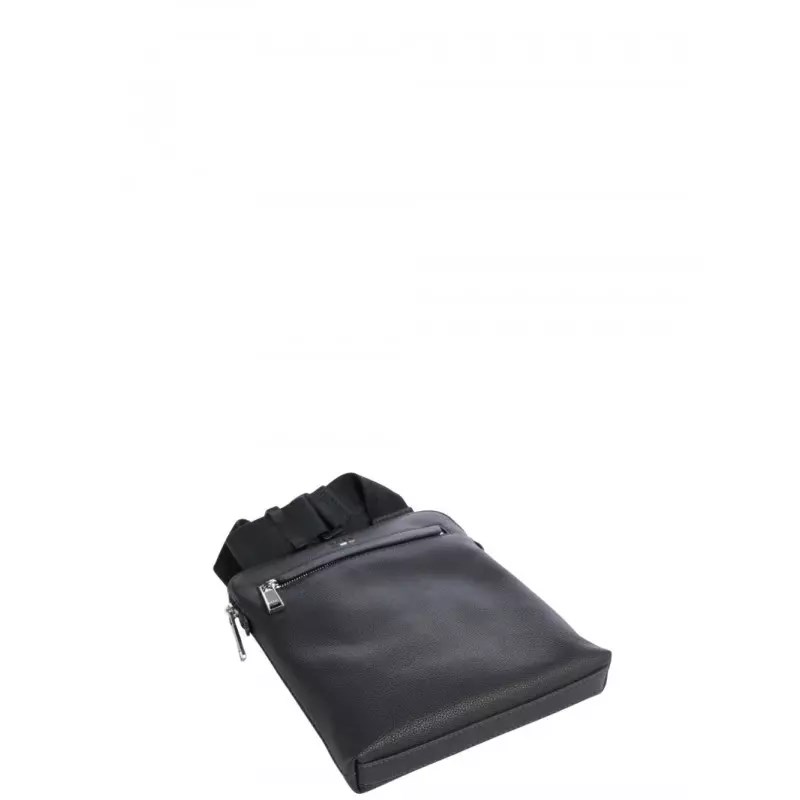 BOSS  BOSS Erkek 1 Ana Fermuarlı Bölme Ön Bölüm Küçük Cepli Kol Askılı Lacivert Omuz Çantası 50536477-404