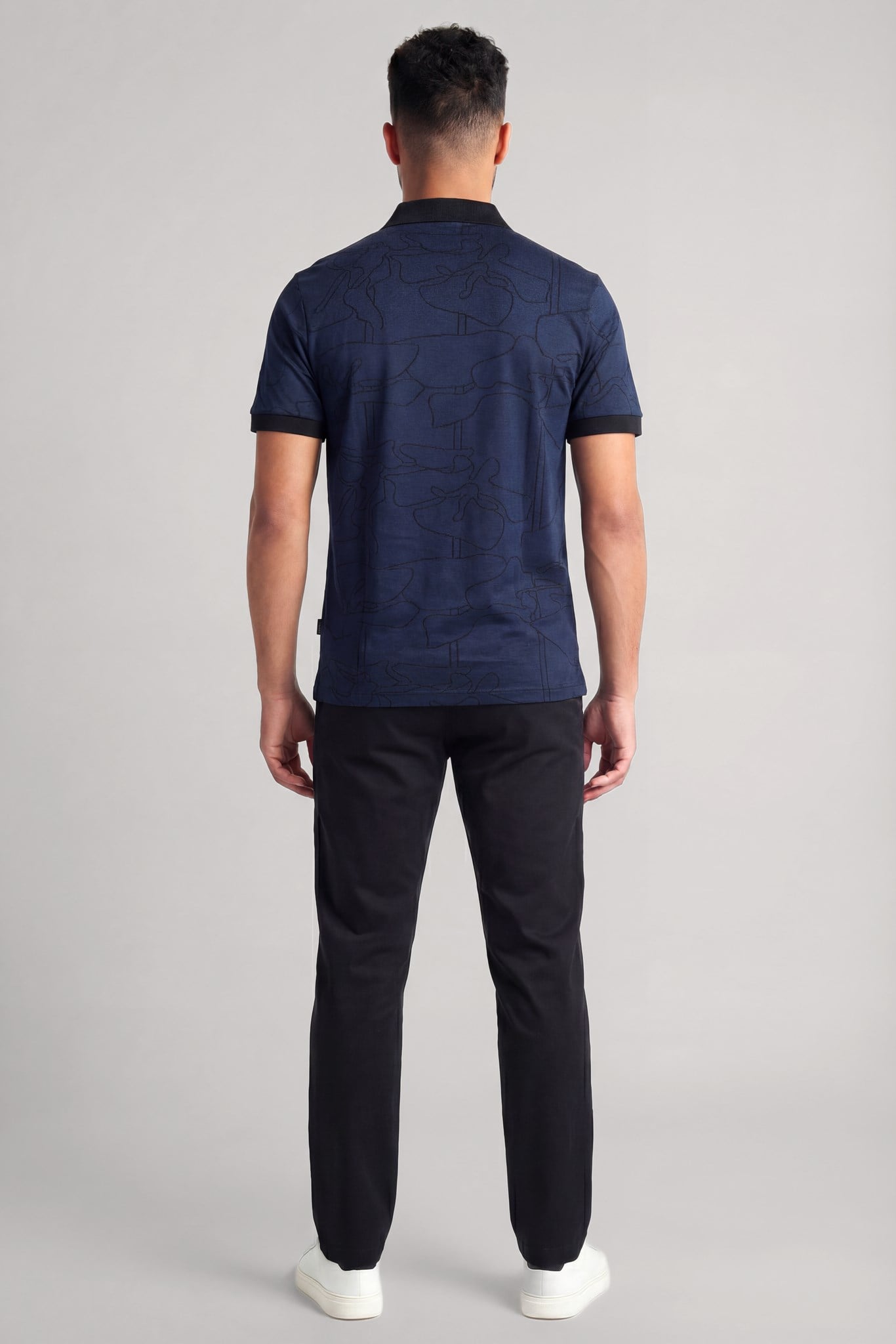 BOSS  BOSS Erkek %100 Pamuklu Logolu Kısa Kollu Mavi Polo Yaka T-Shirt 50558855-404