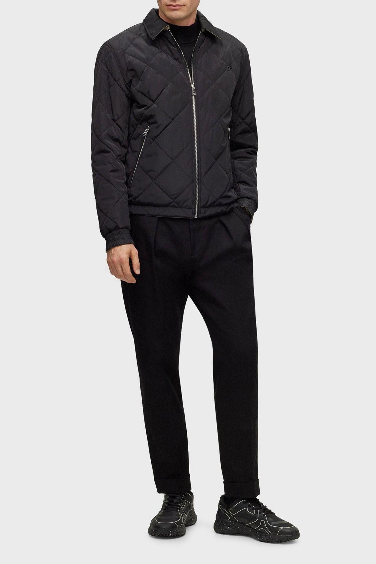 BOSS BOSS Erkek Bağcıklı Marka Logolu Spor Stil Siyah Sneaker 50498922-001