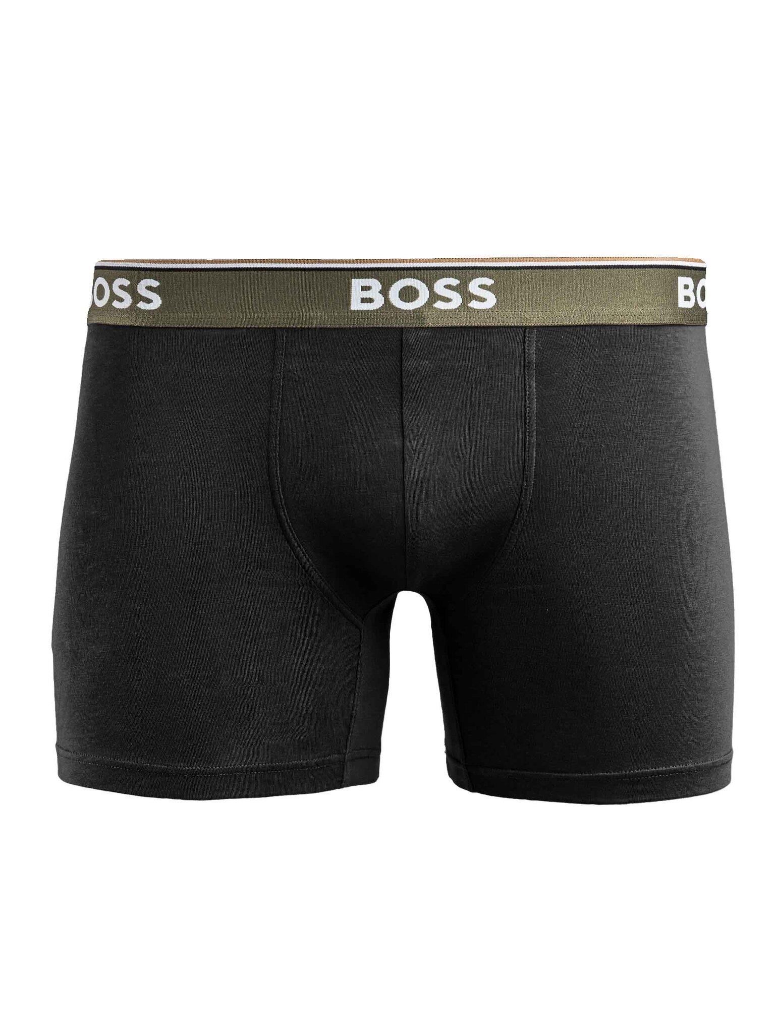 BOSS BOSS Erkek Bel Boss Yazı Detay Dar Kısa Pamuklu Siyah1 Boxer 50475282-994