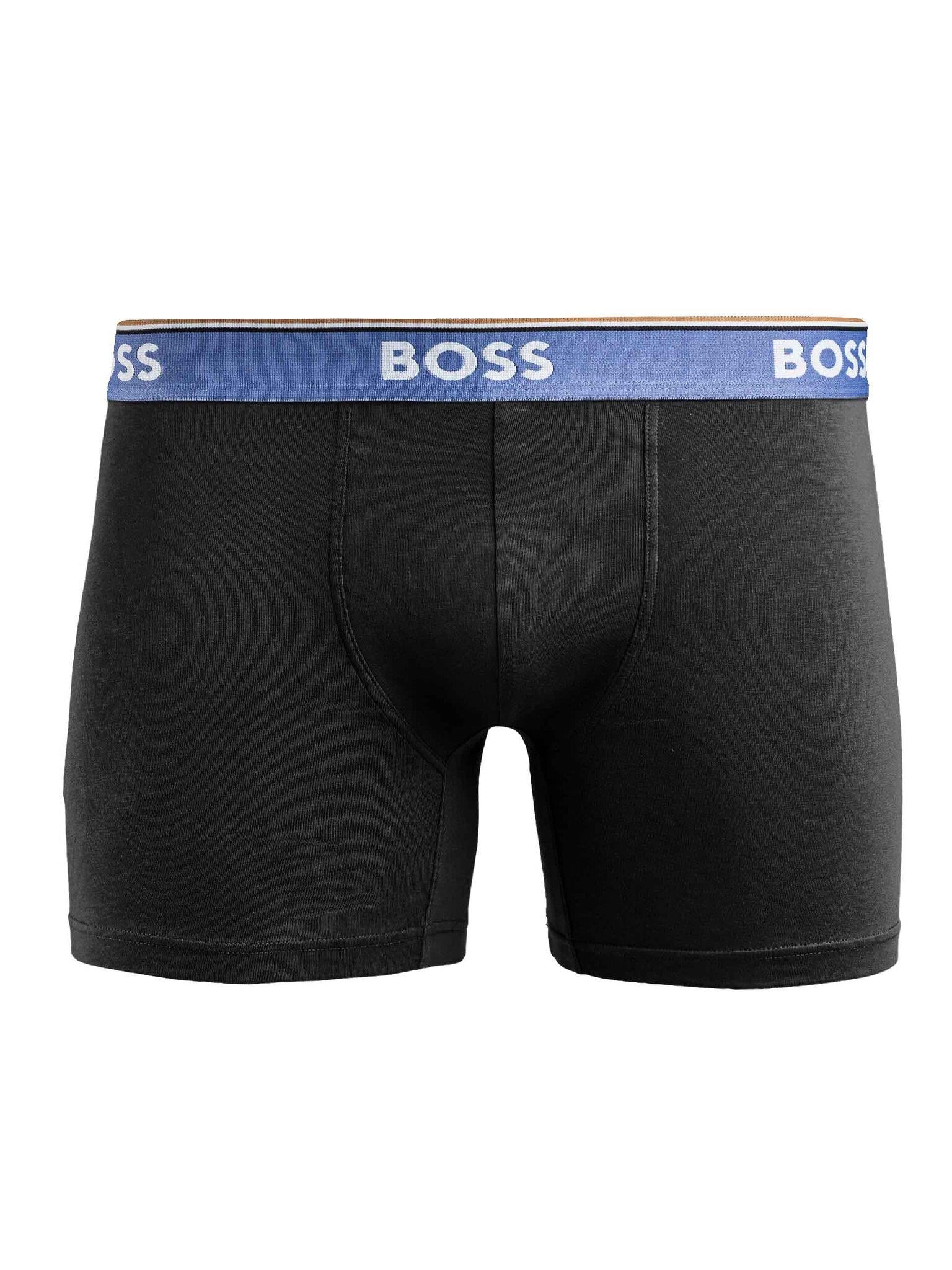 BOSS BOSS Erkek Bel Boss Yazı Detay Dar Kısa Pamuklu Siyah1 Boxer 50475282-994