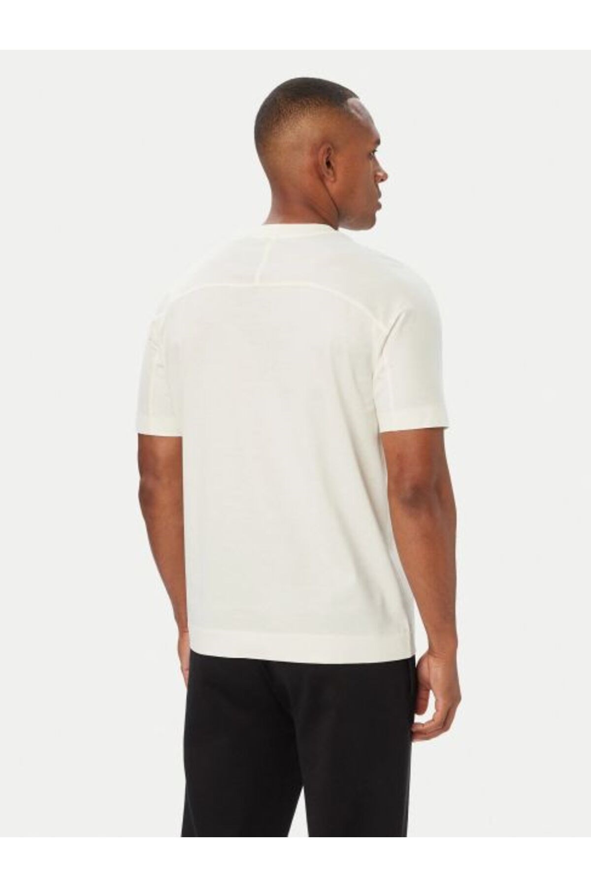 BOSS  BOSS Erkek Bisiklet Yakalı Ekstra Yumuşak Pamuklu Logo İşlemeli Kısa Kollu Ekru Polo Yaka T-Shirt 50565042-118