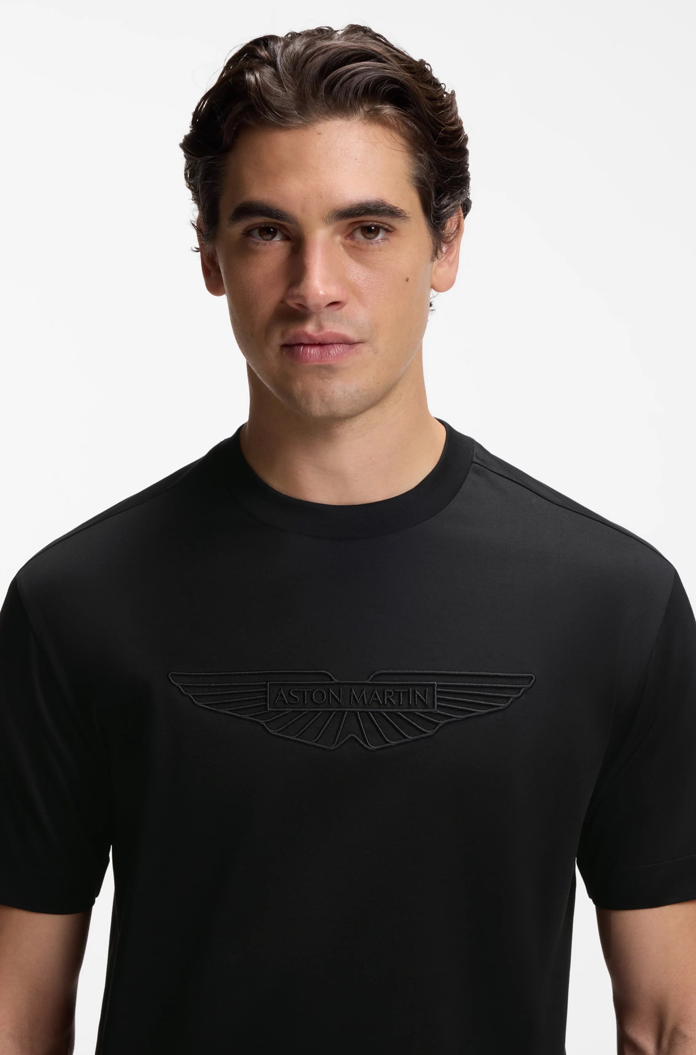 BOSS  BOSS Erkek Bisiklet Yakalı Ekstra Yumuşak Pamuklu Logo İşlemeli Kısa Kollu Siyah Polo Yaka T-Shirt 50565042-001