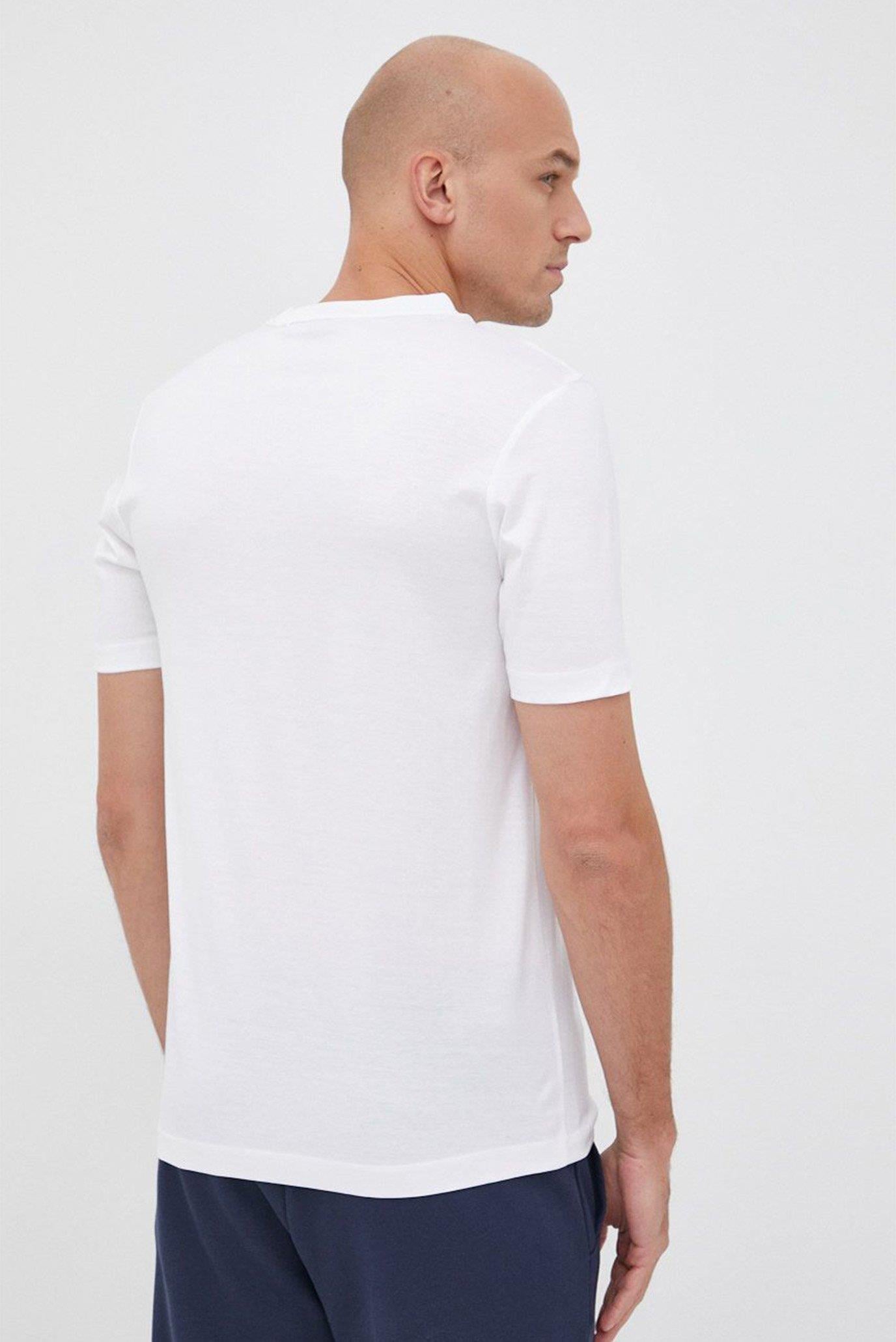 BOSS BOSS Erkek Büyük Logo Baskılı Yumuşak Dokulu Beyaz T-Shirt 50469501-100