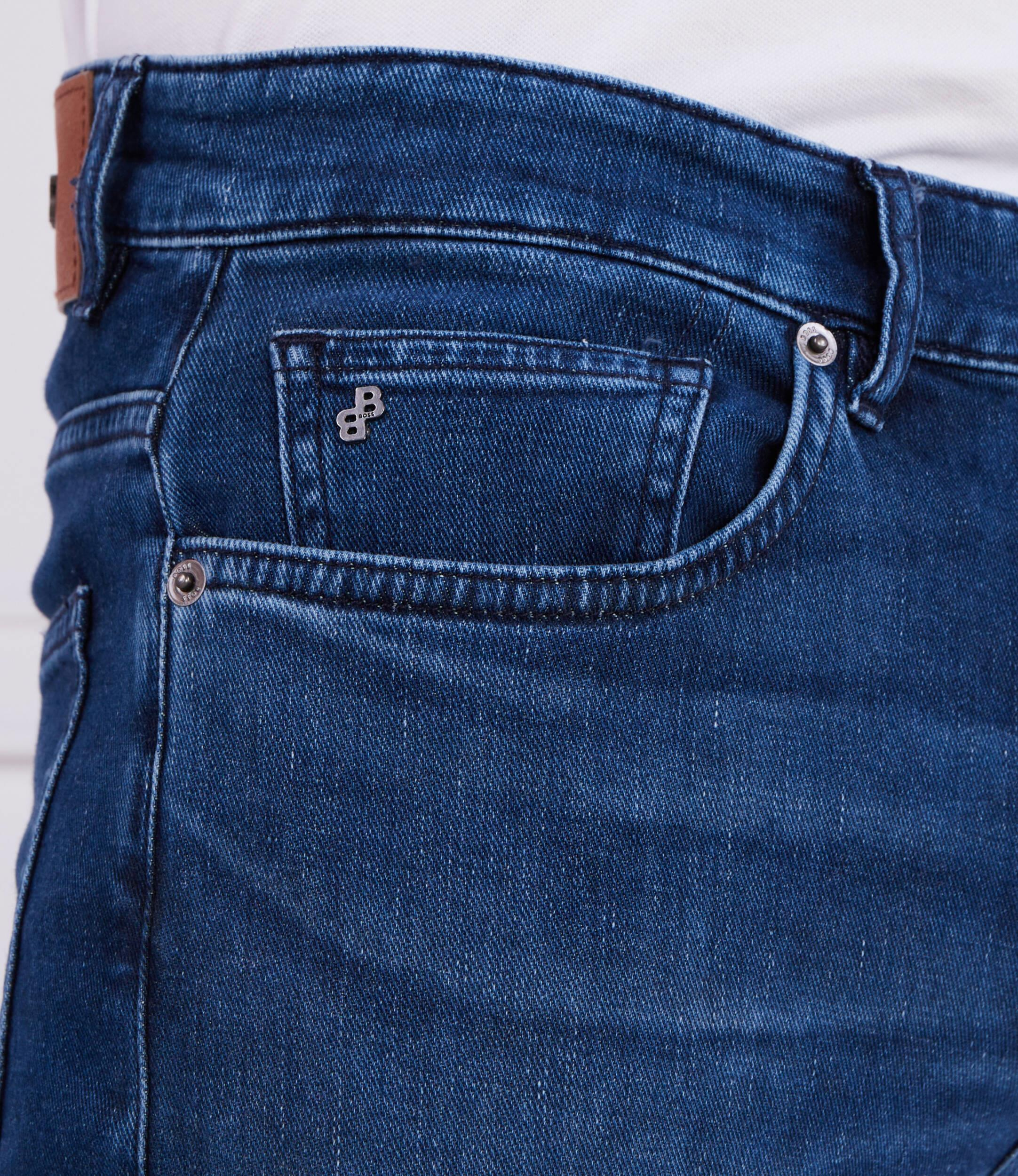 BOSS BOSS Erkek Denim Kumaş  Normal Bel Düz Model Lacivert Jeans 50496202-416