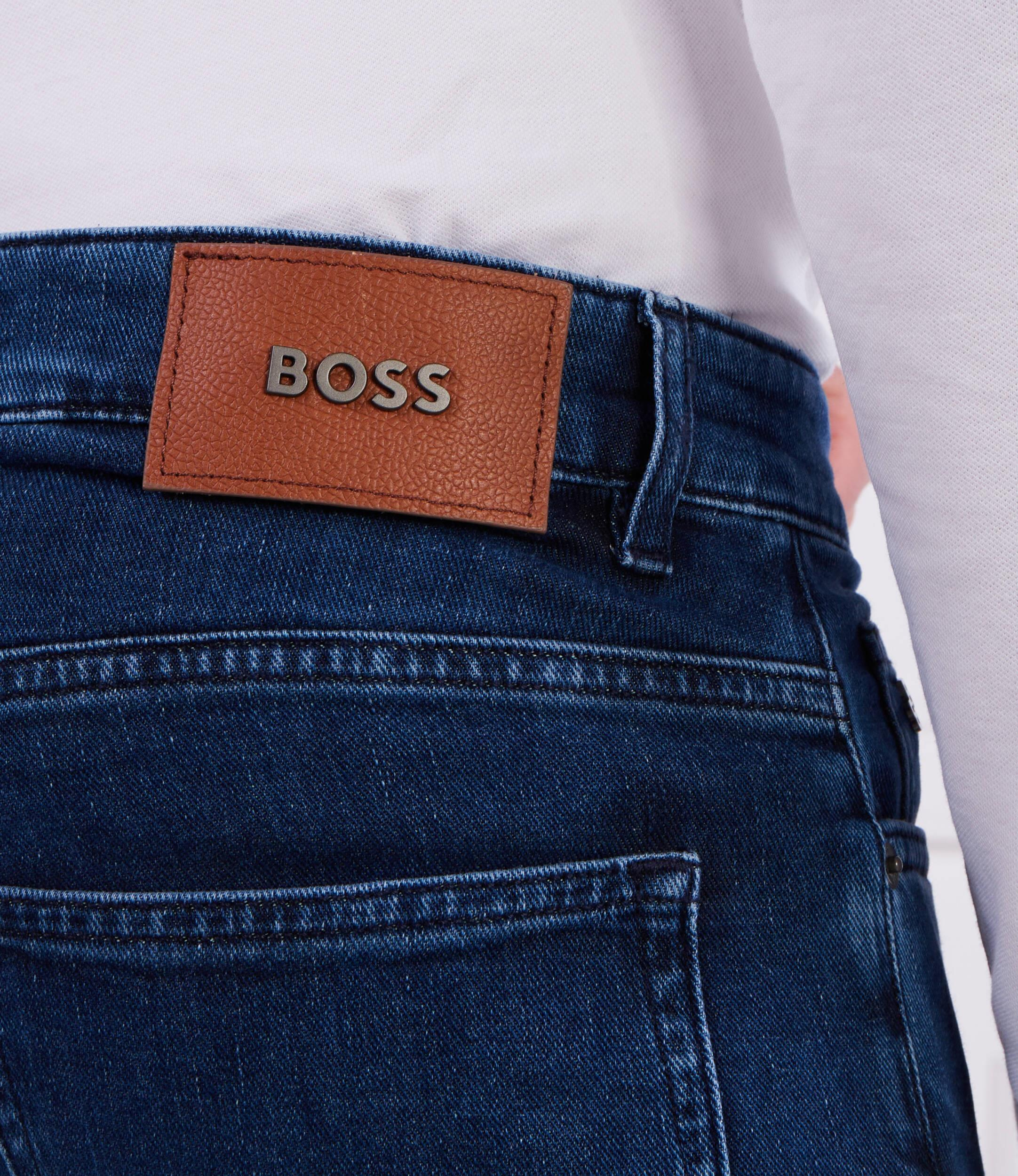 BOSS BOSS Erkek Denim Kumaş  Normal Bel Düz Model Lacivert Jeans 50496202-416