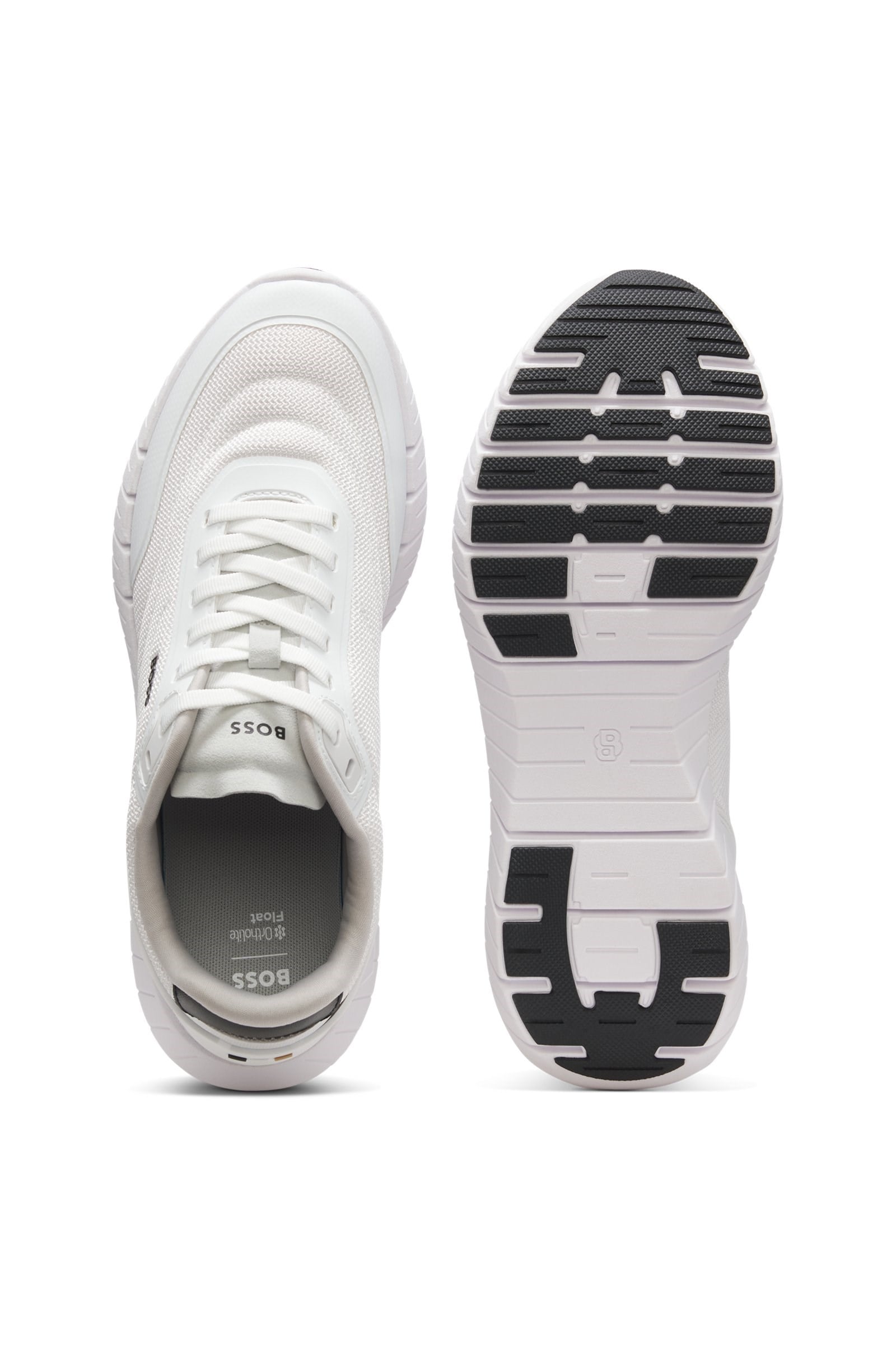BOSS  BOSS Erkek Deri Rahat Taban Günlük Kullanım Beyaz Sneaker 50568946-100
