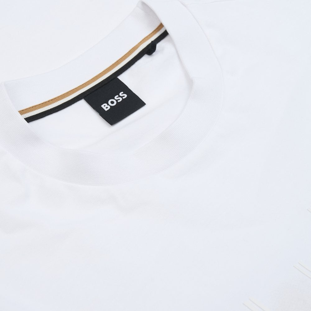 BOSS  BOSS Erkek Desenli Bisiklet Yaka Kısa Kol 101 T-Shirt 50559754-101