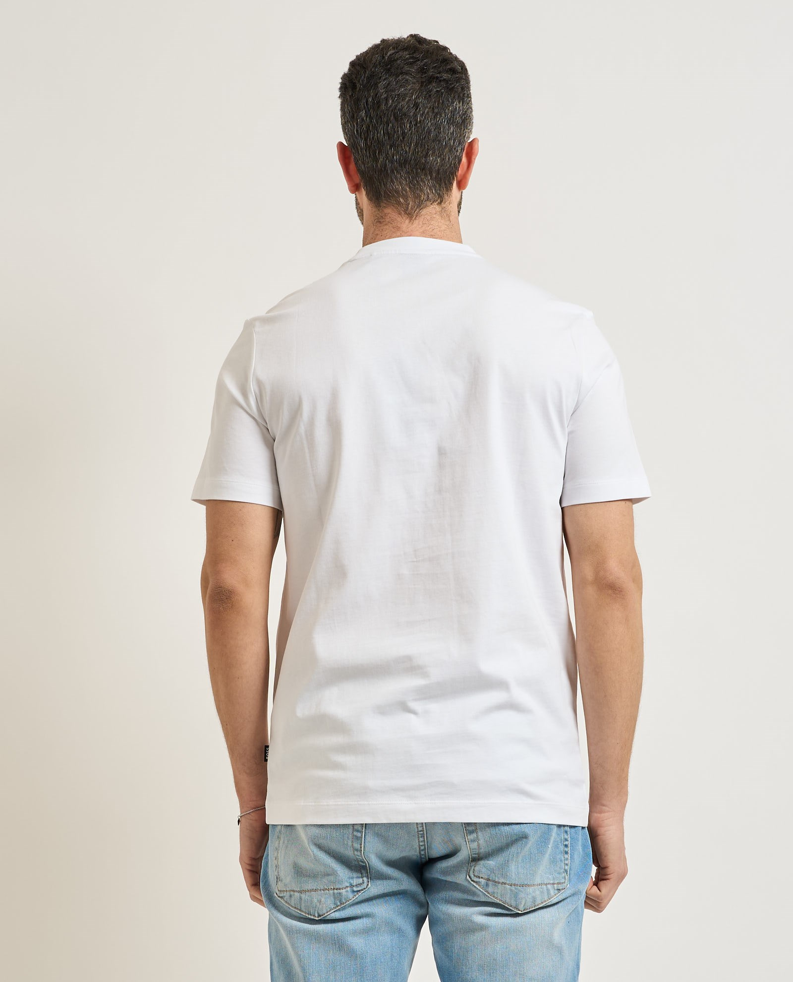 BOSS  BOSS Erkek Desenli Bisiklet Yaka Kısa Kol 101 T-Shirt 50559754-101