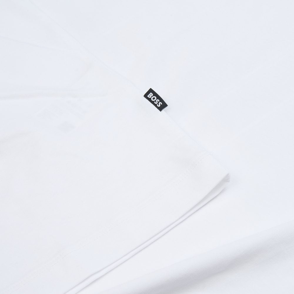 BOSS  BOSS Erkek Desenli Bisiklet Yaka Kısa Kol 101 T-Shirt 50559754-101