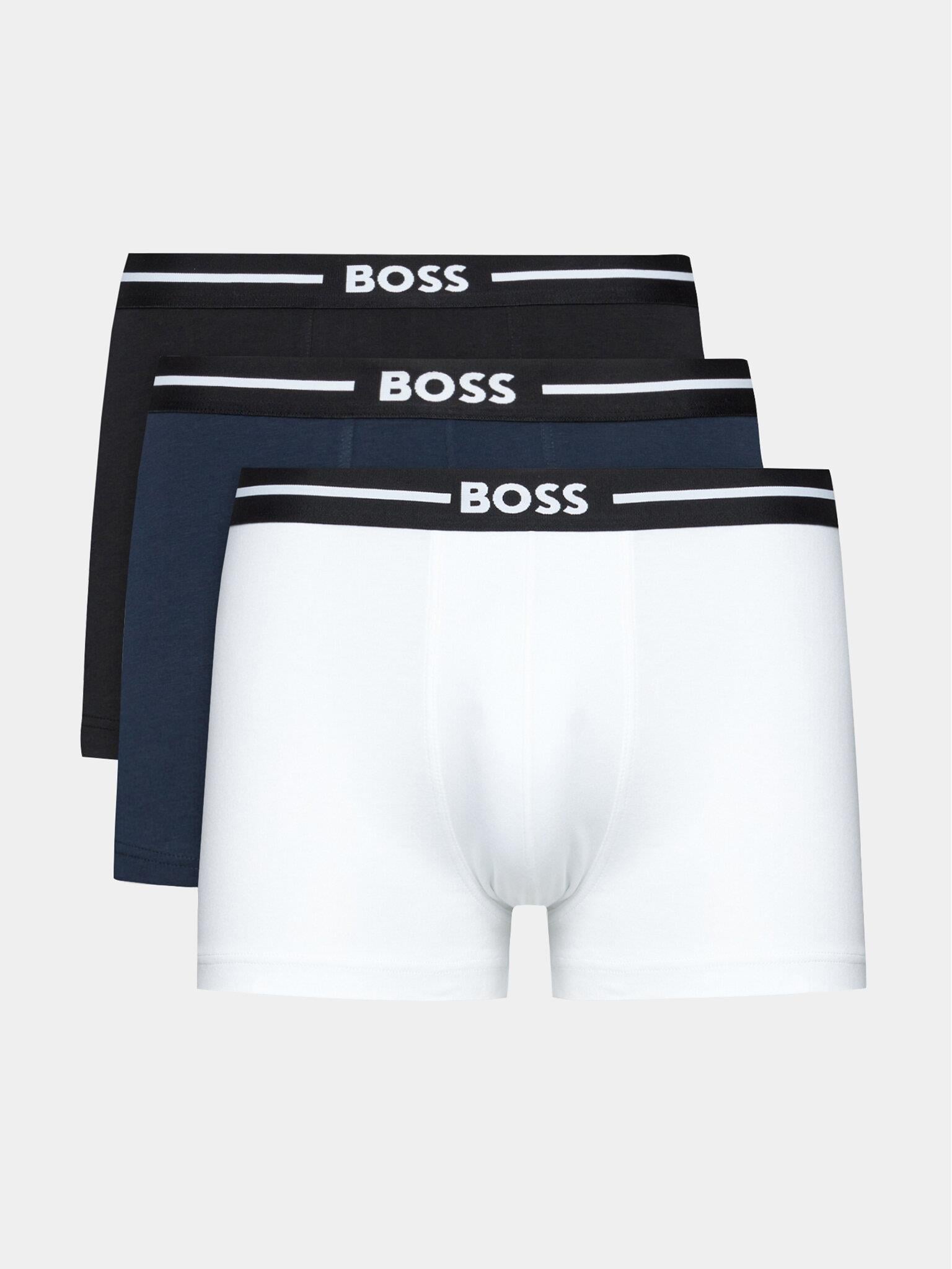 BOSS BOSS Erkek Desenli Marka Logolu Beli Lastikli Çok Renkli Boxer 50510687-984