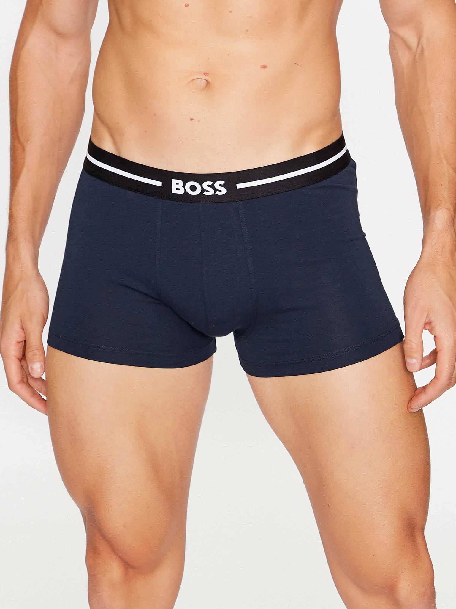 BOSS BOSS Erkek Desenli Marka Logolu Beli Lastikli Çok Renkli Boxer 50510687-984