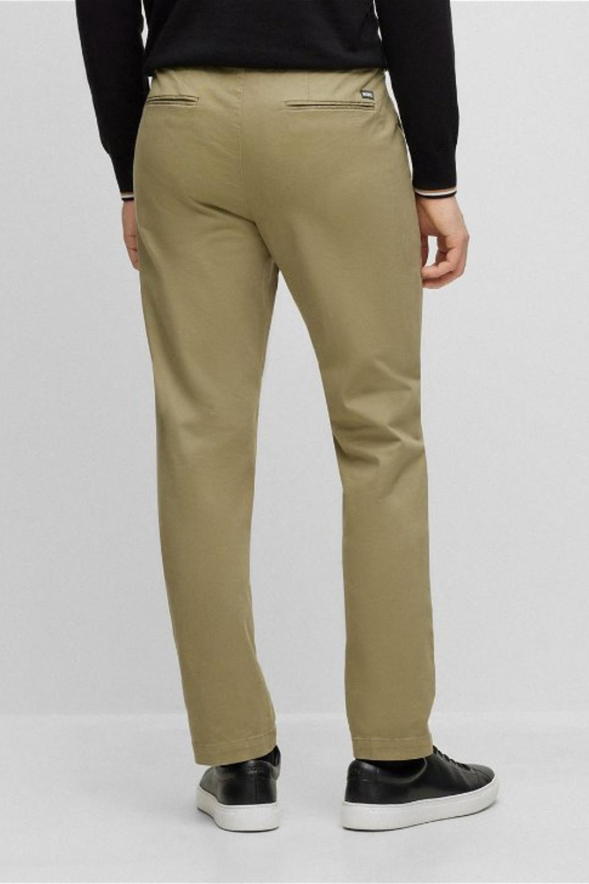 BOSS BOSS Erkek Dokuma Kumaş  Normal Bel  Düz Model Yeşil Pantolon 50487966-336